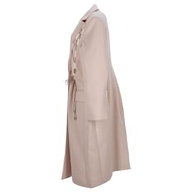 Jacquemus-Jacquemus Le Manteau Abrigo con cordones Lacciu de lana beige-Beige