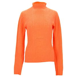 Philosophy di Lorenzo Serafini-Philosophy Di Lorenzo Serafini Turtleneck Sweater in Orange Virgin Wool -Orange