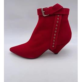 Iro-IRO  Ankle boots T.eu 38 Suede-Red