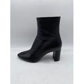 Saint Laurent-SAINT LAURENT  Ankle boots T.eu 39 leather-Black