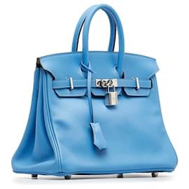 Hermès-Hermes Blue 2015 Swift Birkin Retourne 25-Blue