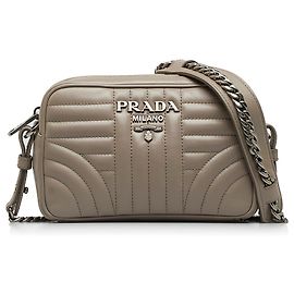 Prada Bolsa Crossbody Marrom Soft Calf Diagramme Marrom