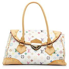 Louis Vuitton-Louis Vuitton Weißes Monogramm Mehrfarbig Beverly GM-Weiß