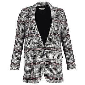 Blazer monopetto Isabel Marant Etoile Ice Check in Acrilico Multicolor e Lana Vergine Altro Stampa python