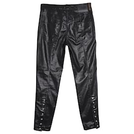 Louis Vuitton-Jean motard Louis Vuitton en polyester noir-Noir