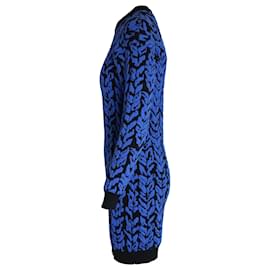 Balenciaga-Vestido suéter Balenciaga en nailon azul-Azul