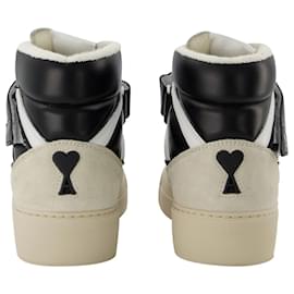 Ami Paris-High-Top ADC Sneakers in White and Black Leather-Multiple colors