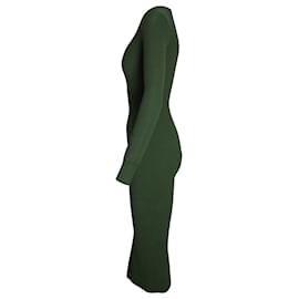 Khaite-Vestido Midi Khaite Alessandra em Viscose Verde-Verde