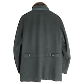 Loro Piana-Chaqueta Loro Piana Winter Voyager Vicuña Storm System en ante verde oliva-Verde,Verde oliva