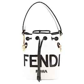 Fendi-Cream Mon Tresor mini bucket bag-Cream