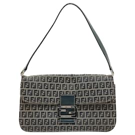 Fendi-Blaue Zucchino Mamma Baguette Umhängetasche-Blau