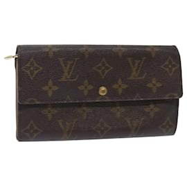 Louis Vuitton-LOUIS VUITTON Monogram Porte Monnaie Bier Cartes Crdit Wallet M61652 autenticación 50304-Monograma