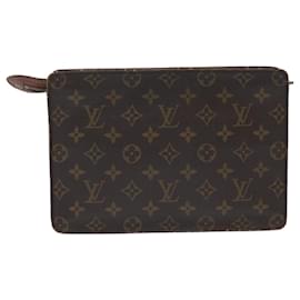 Louis Vuitton-LOUIS VUITTON Pochette Homme Clutch mit Monogramm M51795 LV Auth 50263-Monogramm