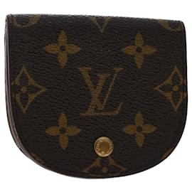 Louis Vuitton-LOUIS VUITTON Porte Monnaie Guze Geldbörse mit Monogramm M61970 LV Auth 49950-Monogramm