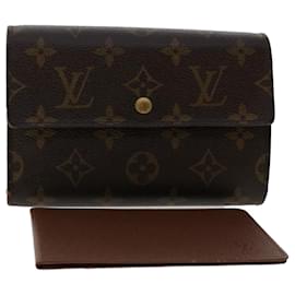 Louis Vuitton-LOUIS VUITTON Monogram Porte Tresor Etui chequier Wallet M61200 LV Auth 50250-Monogram