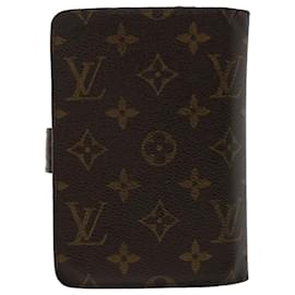 Louis Vuitton-LOUIS VUITTON Monogram Porte Papier Portafoglio con zip M61207 LV Aut 50244-Monogramma