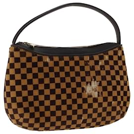 Louis Vuitton-LOUIS VUITTON Damier Sauvage Tiger Hand Bag M92132 LV Auth 50124-Brown