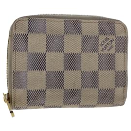 Louis Vuitton-LOUIS VUITTON Damier Azur Zippy Coin Purse N63069 LV Auth 49860-Other