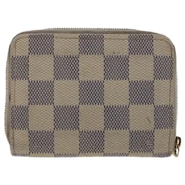 Louis Vuitton-Portamonete Zippy LOUIS VUITTON Damier Azur N63069 LV Aut 49860-Altro