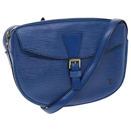 Louis Vuitton-LOUIS VUITTON Epi June Feuille Bolsa de Ombro Azul M52155 LV Auth bs7226-Azul