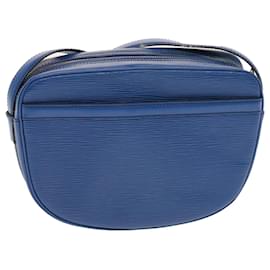 Louis Vuitton-LOUIS VUITTON Epi June Feuille Umhängetasche Blau M52155 LV Auth bs7226-Blau