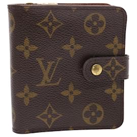 Louis Vuitton-LOUIS VUITTON Portafoglio con zip compatta con monogramma M61667 LV Aut 50449-Monogramma