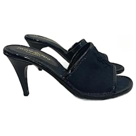 Saint Laurent-SAINT LAURENT  Sandals T.eu 37.5 cloth-Black
