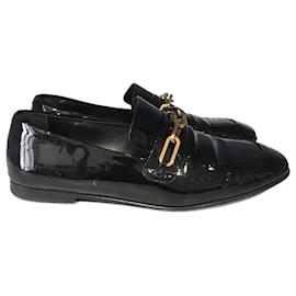 Jimmy Choo-JIMMY CHOO Sabot e zoccoli T.Unione Europea 38.5 Pelle verniciata-Nero