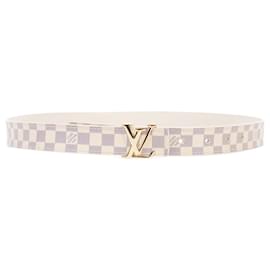 Louis Vuitton Belts White Leather ref.873855 - Joli Closet