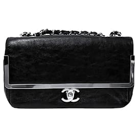 Chanel-Zeitlose klassische Tasche mit einer Klappe-Schwarz