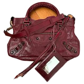 Balenciaga-Balenciaga City Bag-Dark red