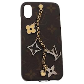 Louis Vuitton-LOUIS VUITTON Monogramme Bumper iPhone Case X/XS Or M63899 LV Auth tb858-Doré,Monogramme