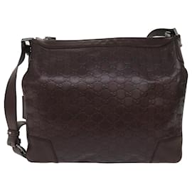 Gucci-Borsa a tracolla Guccissima in tela GG GUCCI marrone 148476 Auth ki3279-Marrone