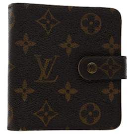 Louis Vuitton-LOUIS VUITTON Monogram Compact Zip Wallet M61667 LV Auth 50247-Monogramm