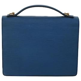 Louis Vuitton-LOUIS VUITTON Epi Monceau Hand Bag 2way Blue M52125 LV Auth yk8034-Blue