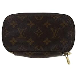 Louis Vuitton-Estuche cosmético M con pincel para pantalón con monograma PM de LOUIS VUITTON47510 LV Auth 50112-Monograma