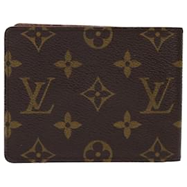 Louis Vuitton-LOUIS VUITTON Monogram Portefeuille Multipull Bifold Wallet M60895 auth 49956-Monogram