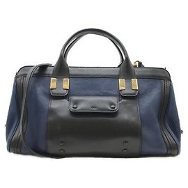 Chloé ***Chloe  2bolsa bicolor way Preto Azul