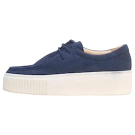 Gabriela Hearst-Blue suede platform shoes - size EU 38-Blue