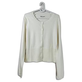Hémisphère Kaschmir Cardigan Weiß Weiß