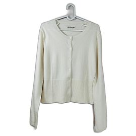Cardigan Hémisphère en cachemire blanc Blanc