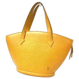 Louis Vuitton sac cabas Epi Violet Jaune