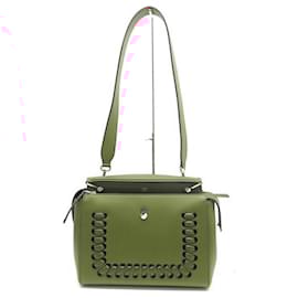 Fendi-NEW FENDI DOTCOM WHIPSTITCH HANDBAG 8BN298 RED CROSSBODY HAND BAG-Red
