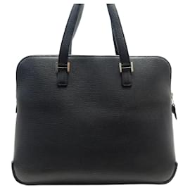 Hermès-NUEVO BOLSO DE MANO HERMES ESCAPADE DE PIEL NEGRA BOLSO DE MANO NUEVO DE PIEL NEGRA-Negro