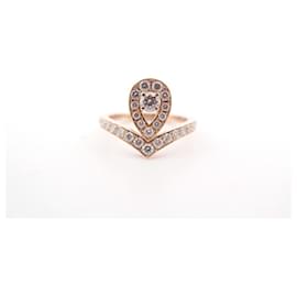 Chaumet-BAGUE CHAUMET JOSEPHINE AIGRETTE 083511 T52 EN OR ROSE 18K DIAMANTS RING-Doré