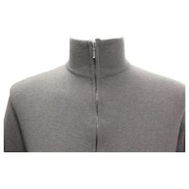 Loro Piana-NEW LORO PIANA CLASSIC ZIP UP BOMBER JACKET M 48 BABY CASHMERE TOP-Grey