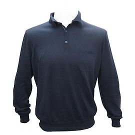 PULL LORO PIANA POLO MAC7503 T 50 M BLAUER POCHE-PULLOVER AUS BABY-KASCHMIR Marineblau