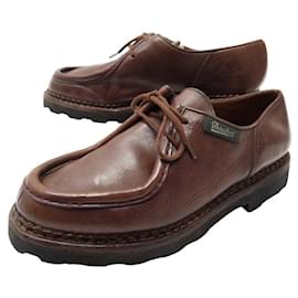 Paraboot-PARABOOT MICHAEL SHOES 40.5 BROWN LEATHER SHOES-Brown