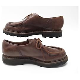 Paraboot-PARABOOT MICHAEL SHOES 40.5 BROWN LEATHER SHOES-Brown