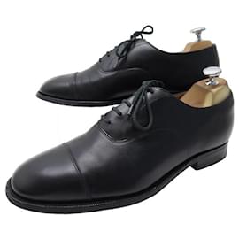Church's-CHURCH'S CONSUL IV SHOES 7g 41 WIDE BLACK LEATHER BROOF LEATHER SHOES-Black